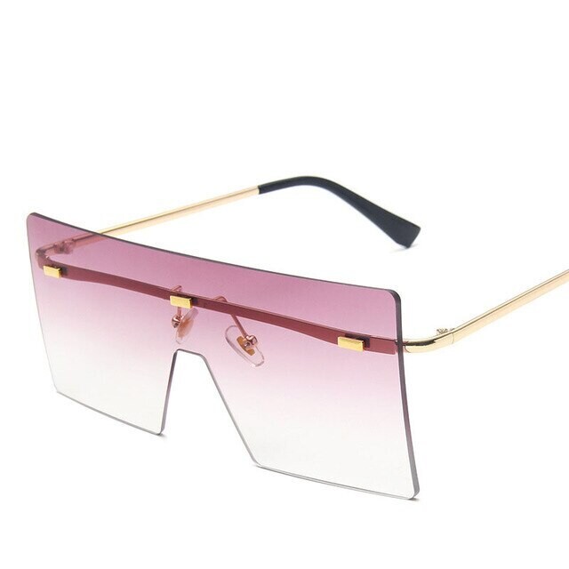 LeonLion 2021 Oversized Sunglasses Women Square Sun Glasses Women/Men