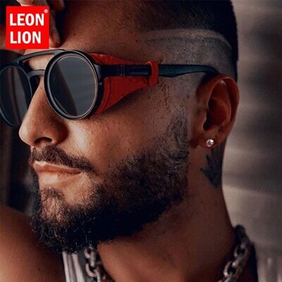 Leonlion Luxury Punk Sunglasses Men Vintage Glasses For Men/women