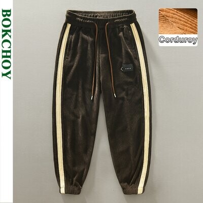 2022 Autumn Winter New Casual All-match Striped Corduroy Loose Pants