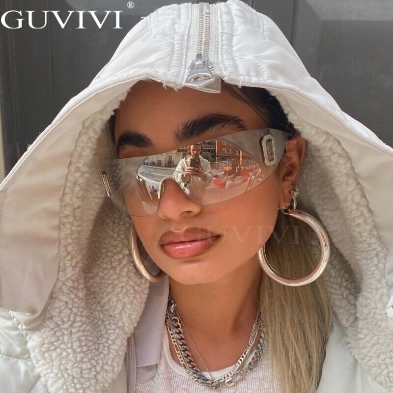 Luxury Sunglasses Women | Wrap Around Sunglasses Y2k