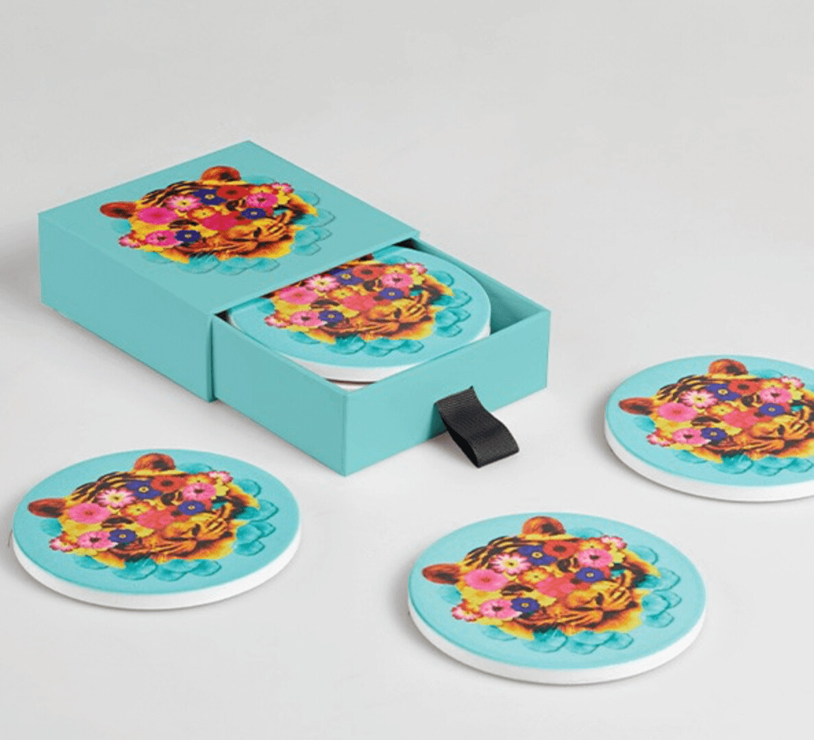 Set de 4 dessous-de-verre Masktiger
