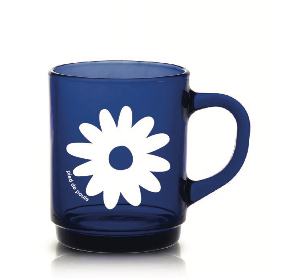 Mug retro Bleu Marguerite