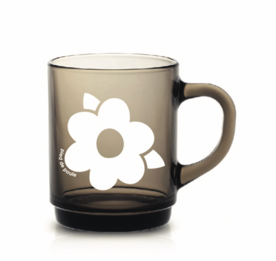 Mug retro Gris Primevère