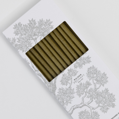 Coffret 20 bougies fines VICTORIA KAKI