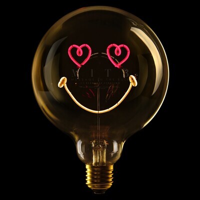 Ampoule Smiley Love- Rouge et ambre