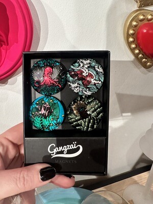 Lot 4 magnets Animaux Marins