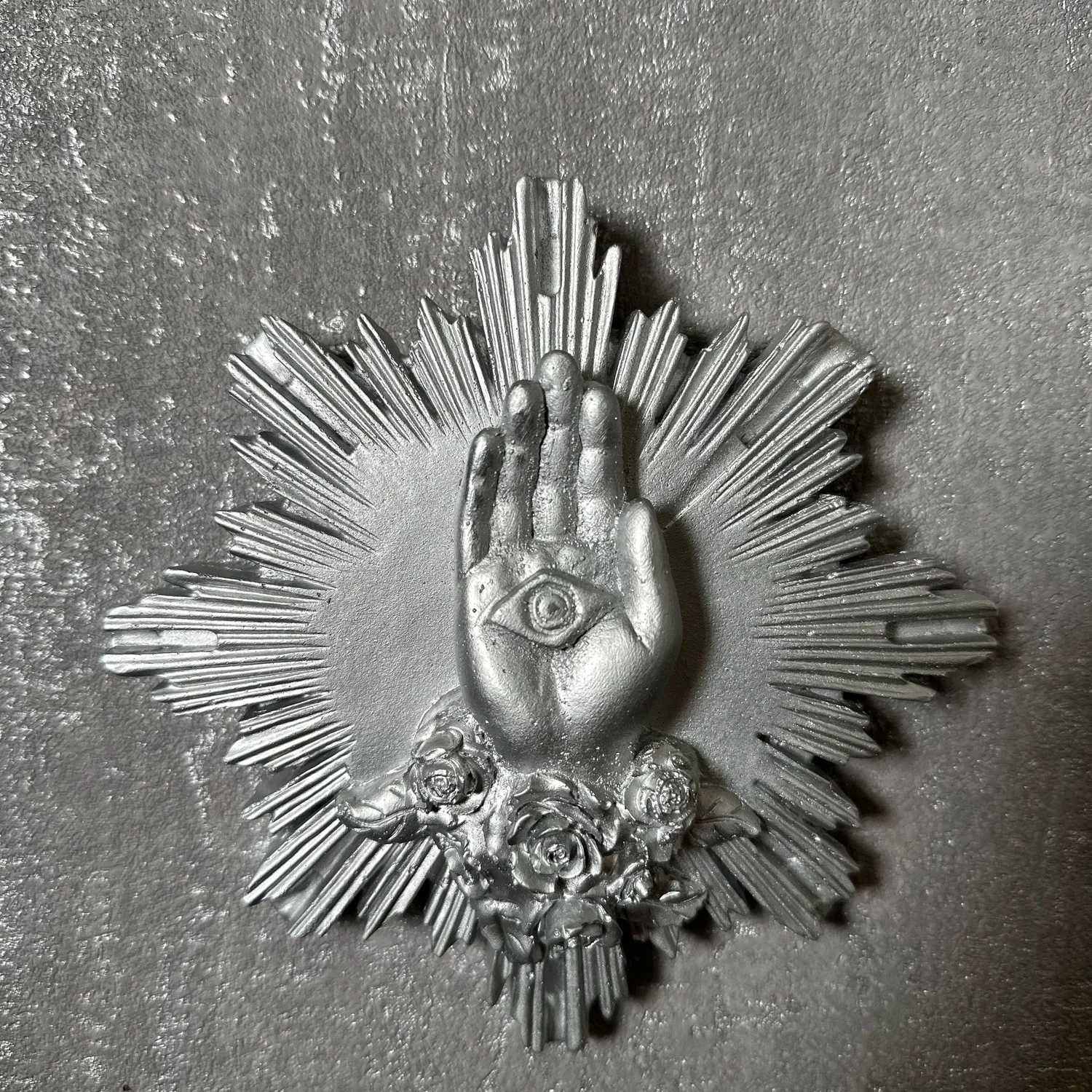 Ex-voto La Main de Marie Argent