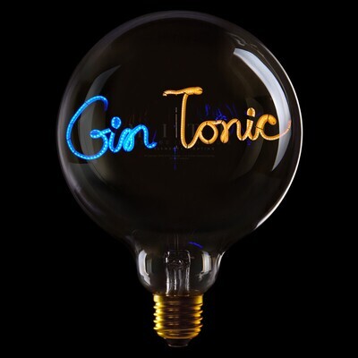 Ampoule Gin Tonic- Ambre et bleu