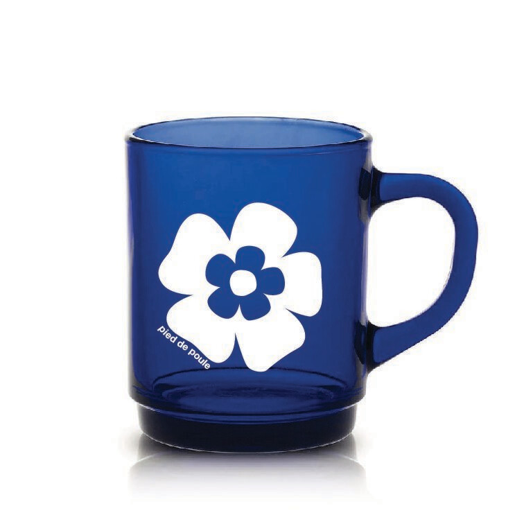 Mug retro Bleu Myosotis