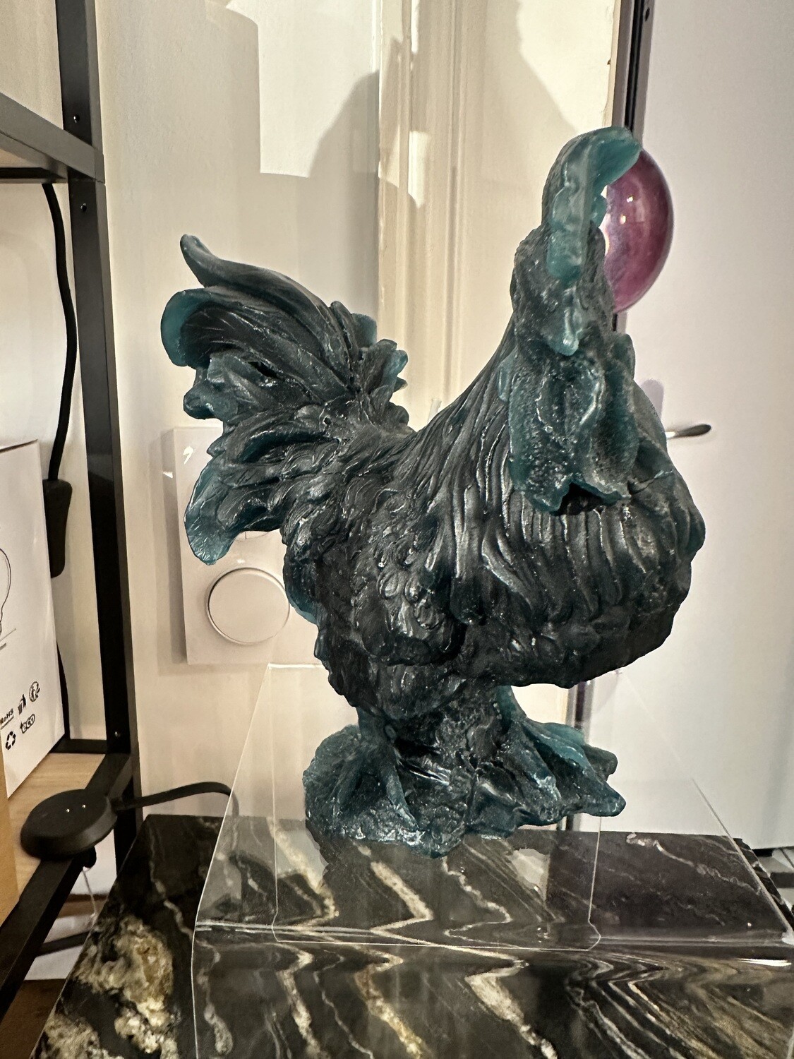 Coq en cire Pétrole