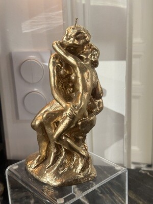 Baiser de Rodin en cire Or
