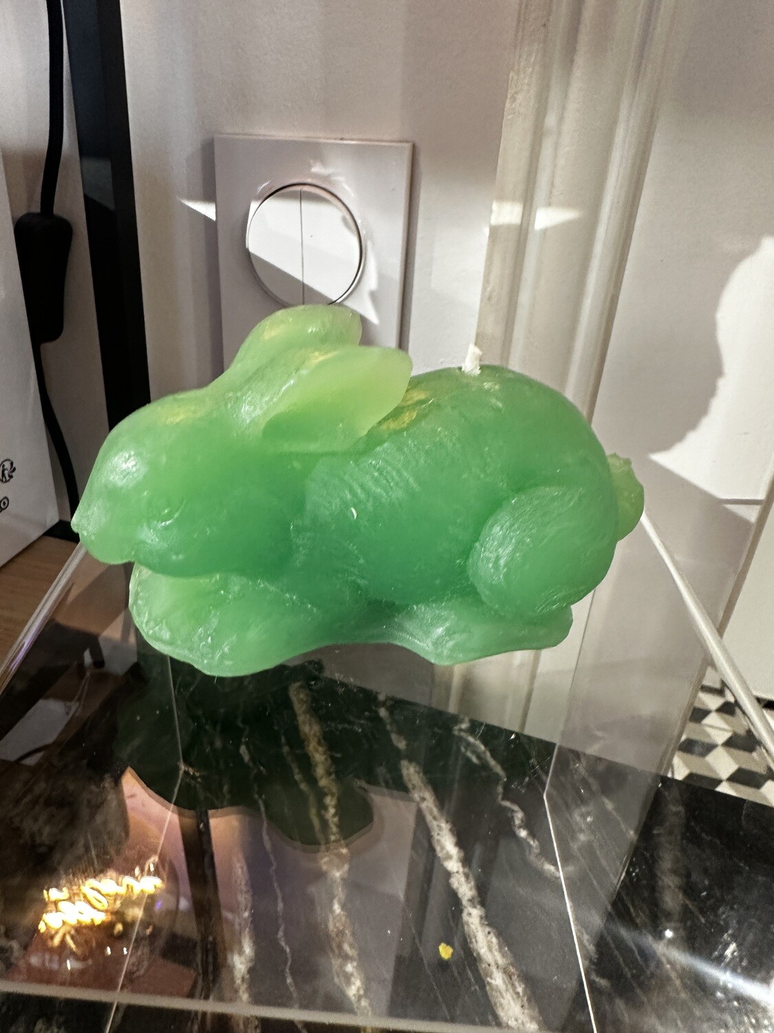 Lapin en cire Menthe