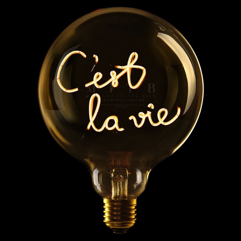 Ampoule C'est la vie- Ambre