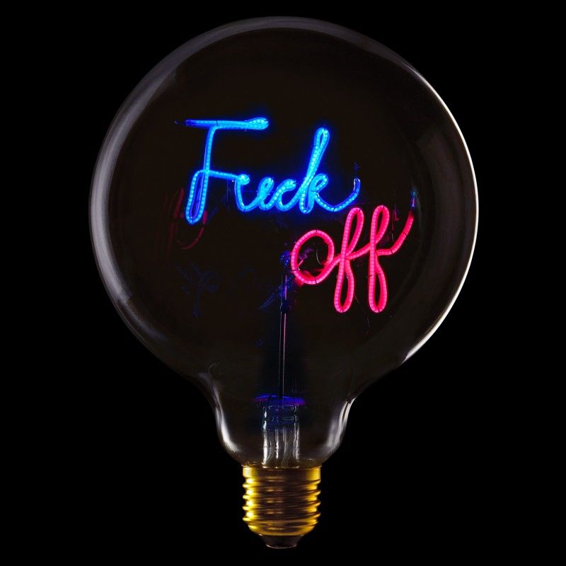 Ampoule Fuck off- Bleu et Rose