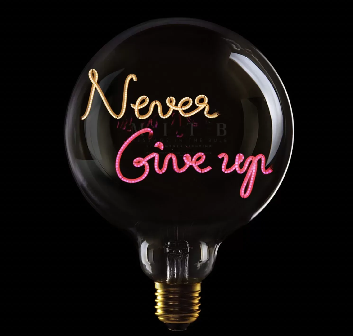 Ampoule Never give up - Ambre et Rose