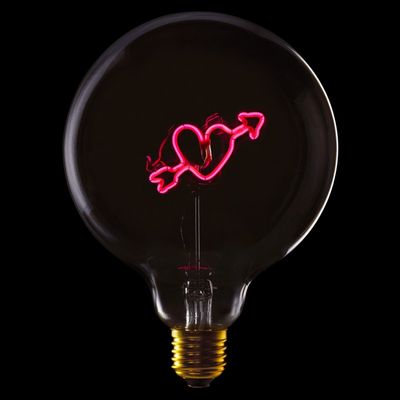 Ampoule Coeur Fléché - Rose