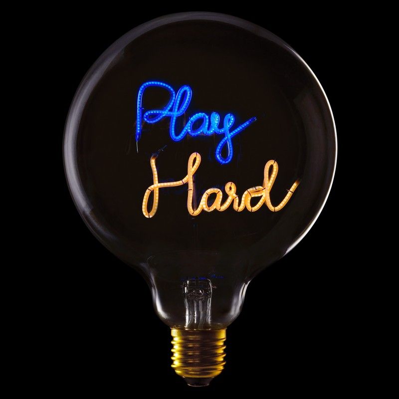 Ampoule Play Hard - Bleu et  Ambre