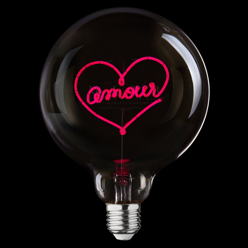 Ampoule Portable Amour dans Coeur - Rose