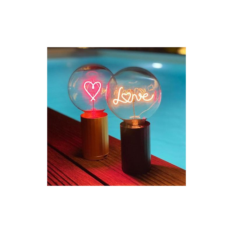 Socle portable Noir pour Ampoule MITB