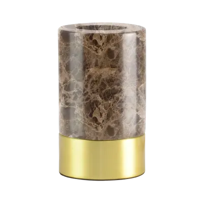 Socle Romance Marbre Marron
