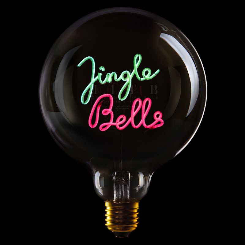 Ampoule Jingle Bells - Vert et Rose