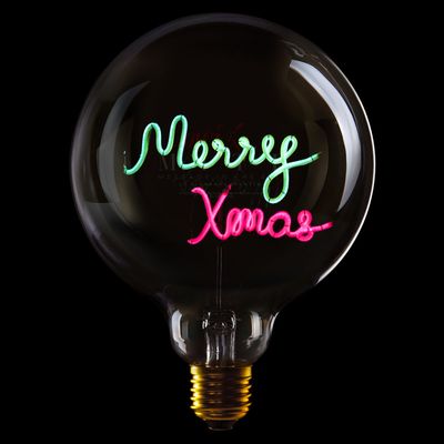 Ampoule Merry Xmas - Vert et Rose
