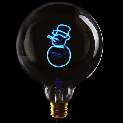 Ampoule Snowman- Bleu