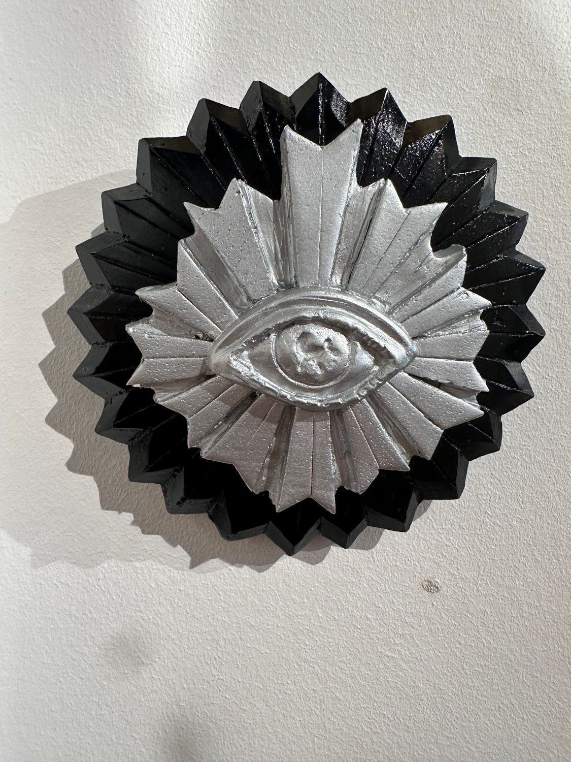 Ex-Voto-Oeil de la Protection-Argent et Noir