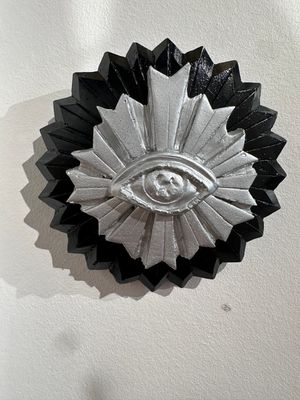 Ex-Voto-Oeil de la Protection-Argent et Noir