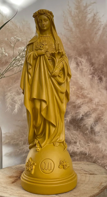 Statuette Marie aux fleurs Curry
