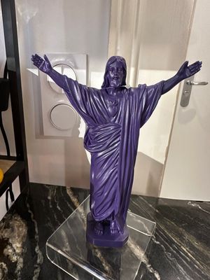 Statuette Jesus loves You Violet