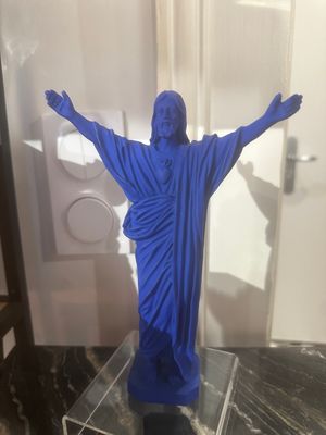 Statuette Jesus loves You Indigo