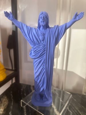 Statuette Jesus loves You Lavande
