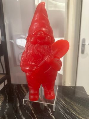 Nain de Jardin en Cire - Rouge