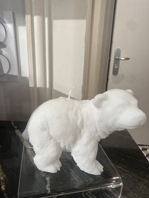 Bougie Petit Ourson blanc