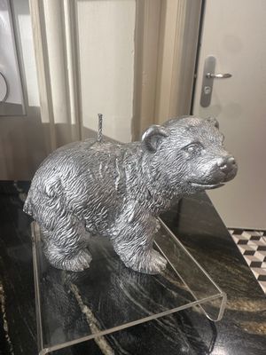 Bougie Petit Ourson Argent