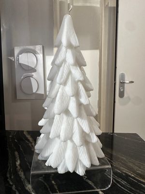 Bougie Sapin- Blanc
