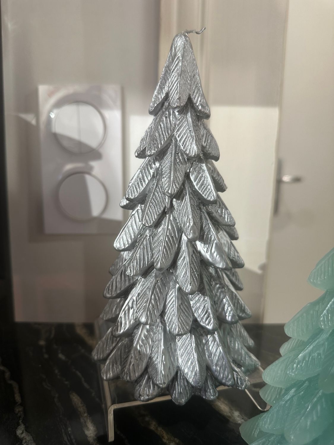 Bougie  Sapin Argent