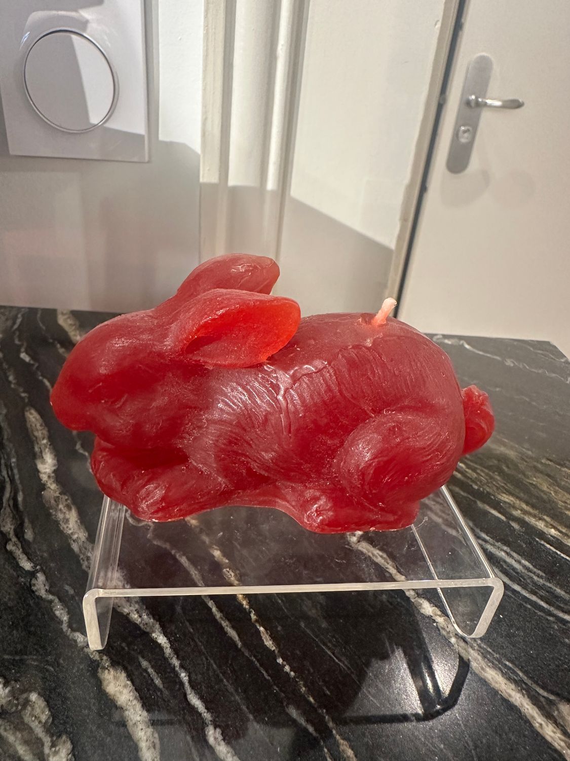 Lapin en cire Rouge