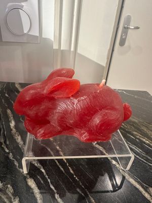 Lapin en cire Rouge