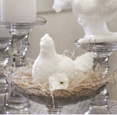 Les Poules en cire