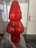 Vase en verre Sapin Rouge