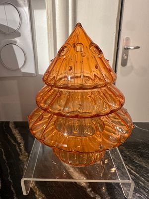 Vase en verre Sapin Orange
