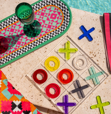 Ensemble de Tic-tac-toe en Acrylique