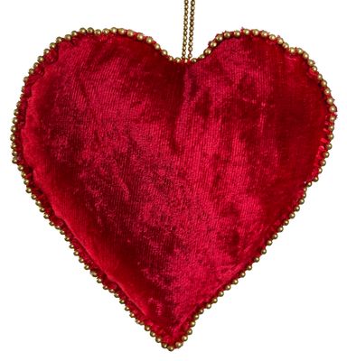 Coeur en Velours 15cm