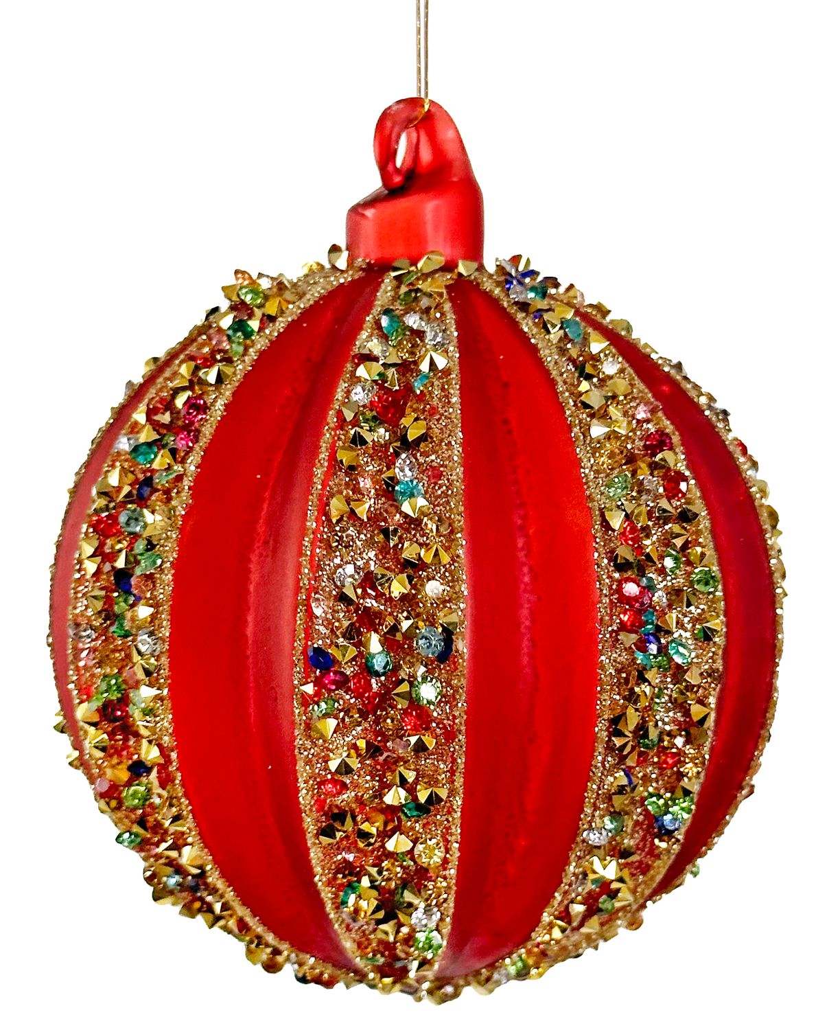 Boule en verre avec strass