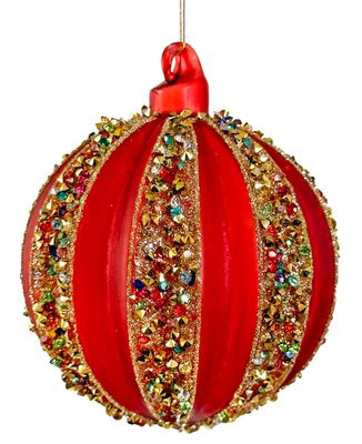 Boule en verre avec strass