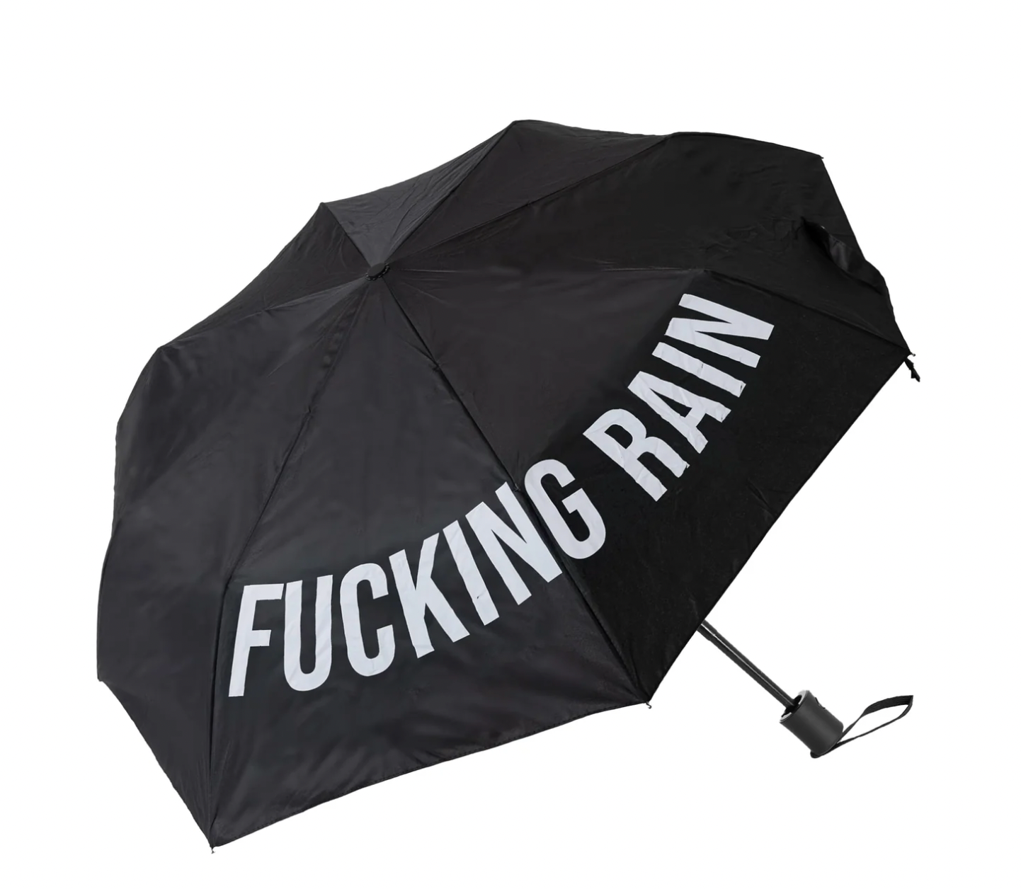 Parapluie pliant Fucking Rain Noir