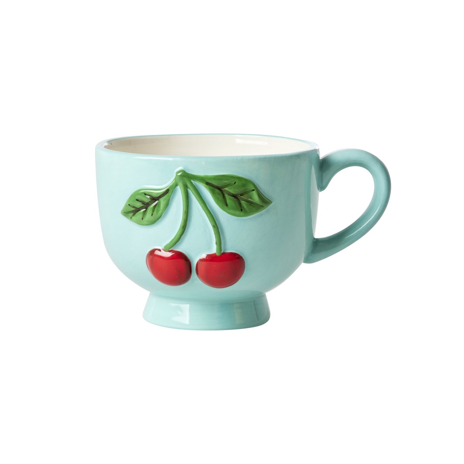 Mug Céramique Cerises Menthe