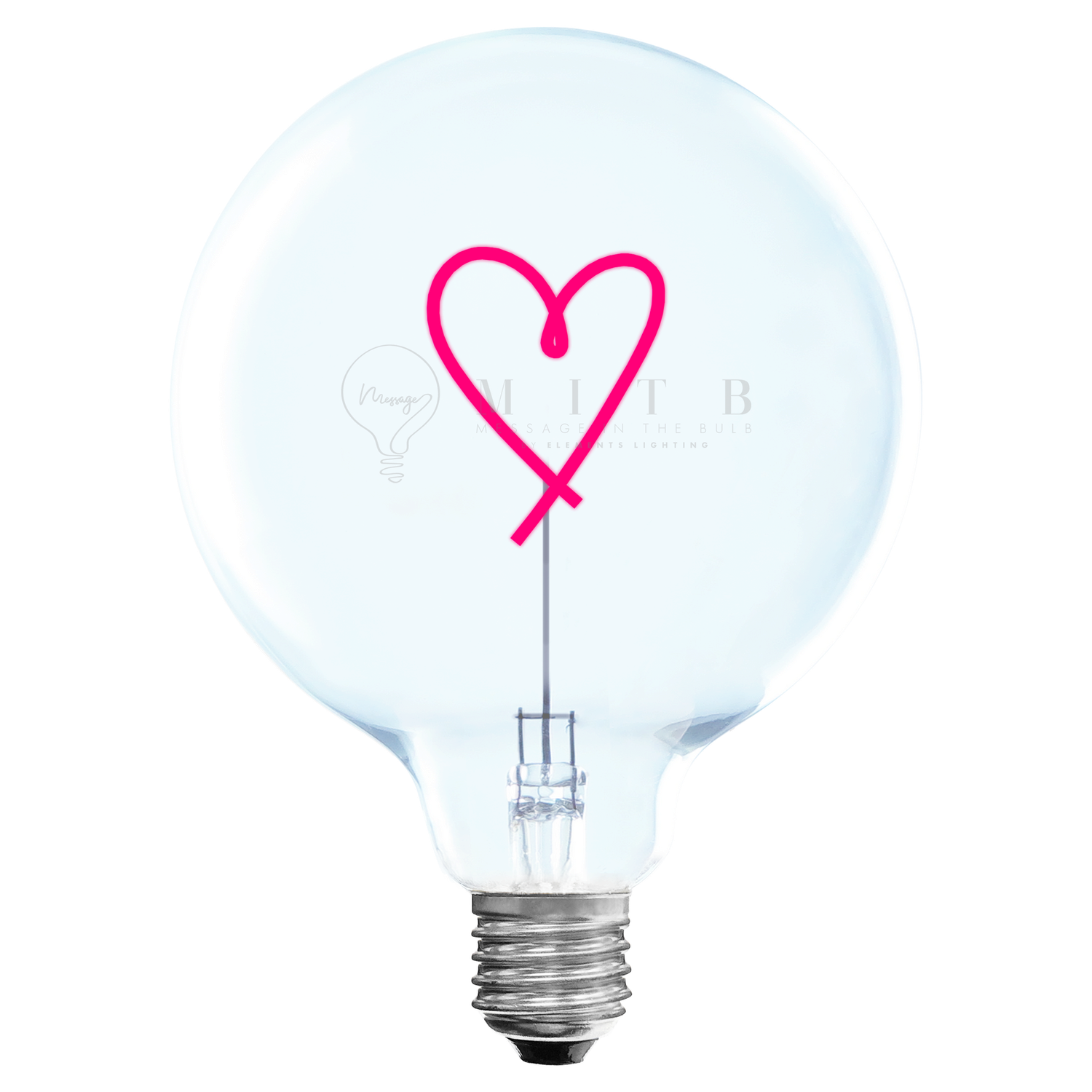 Ampoule Portable Coeur